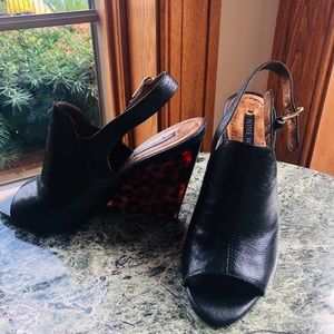 Nine West open toe wedges